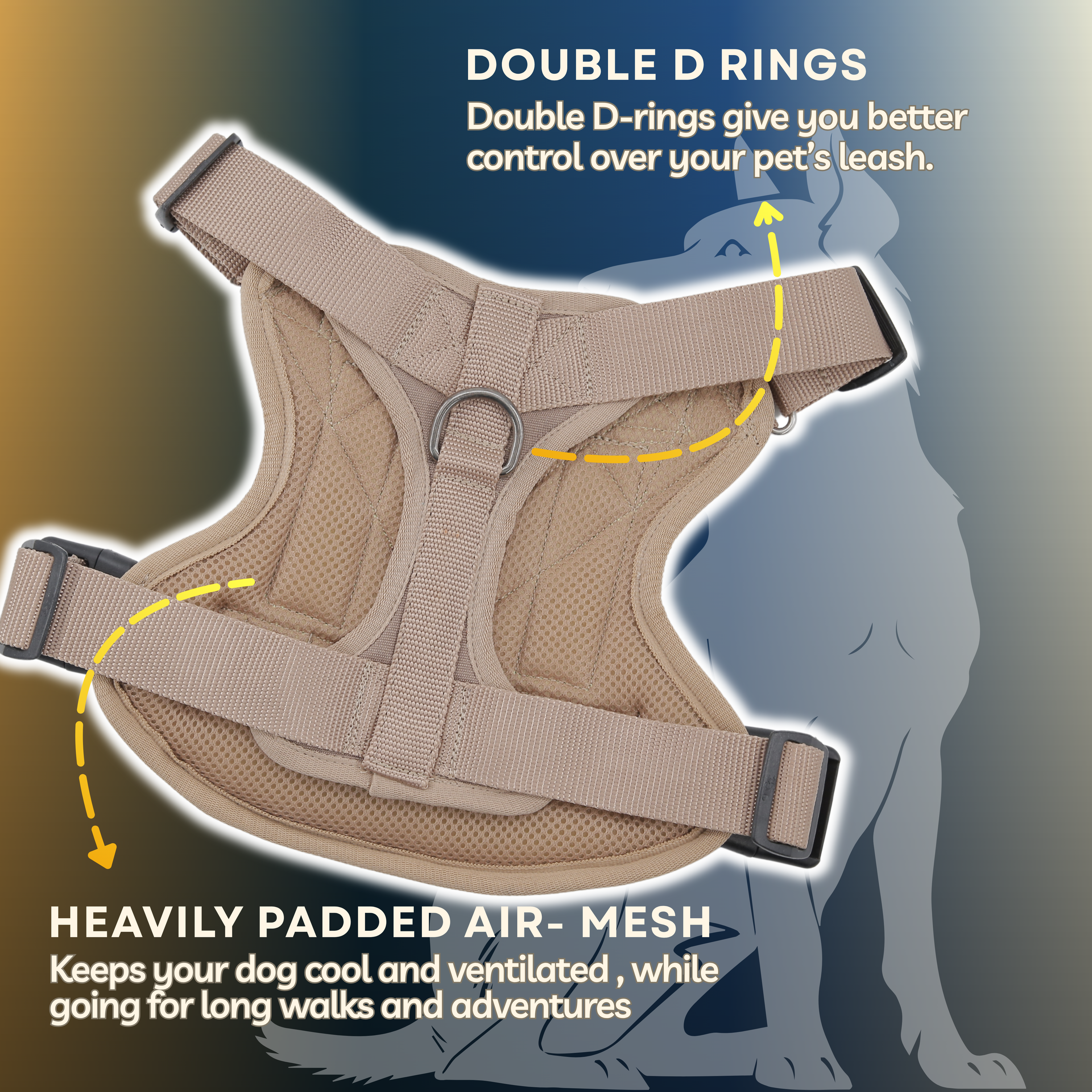 Petblush Tactical Harness for Dogs