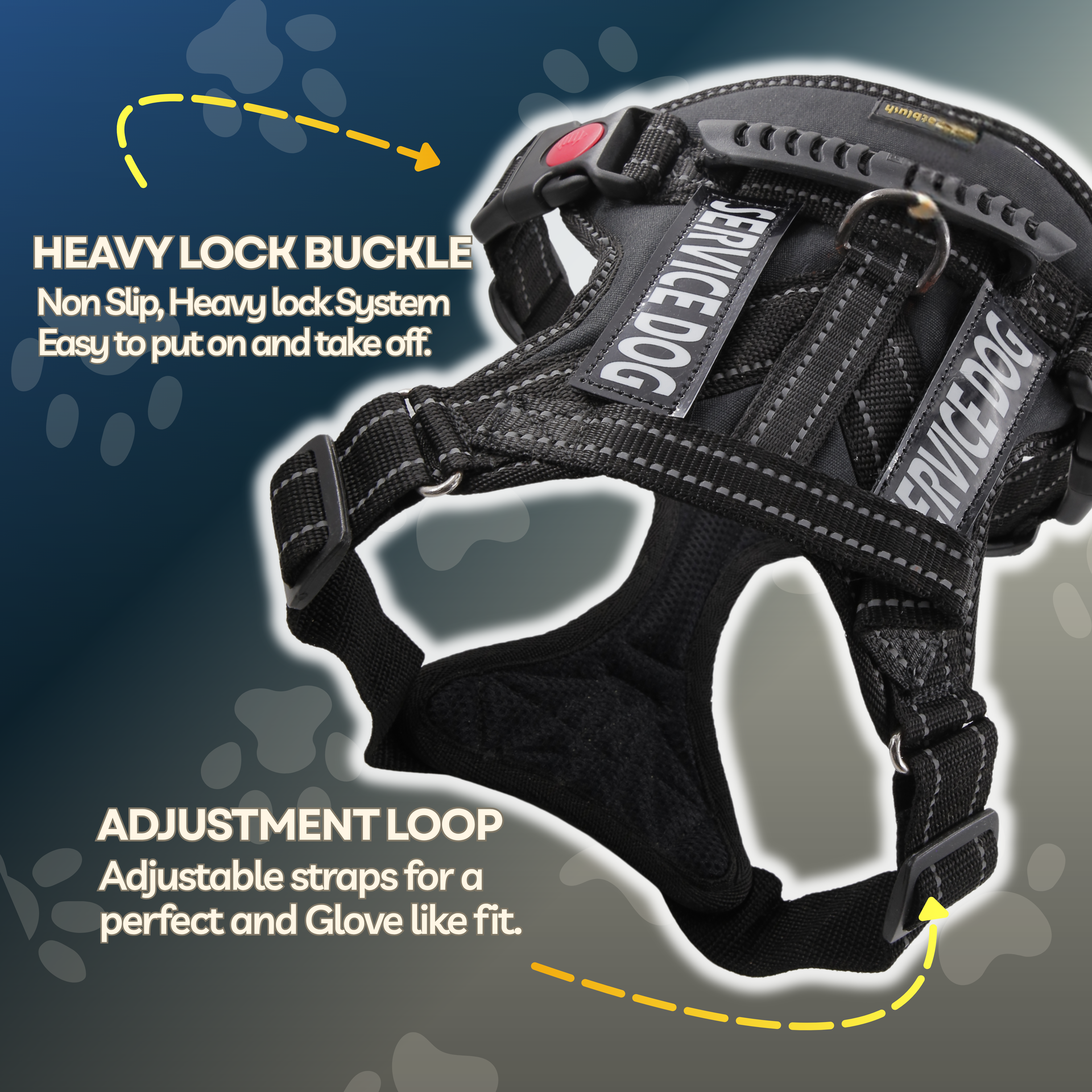 Petblush Tactical Harness for Dogs