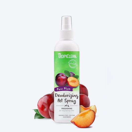 TropiClean Pure Plum Deodorizing Dog & Cat Spray - 236 ml