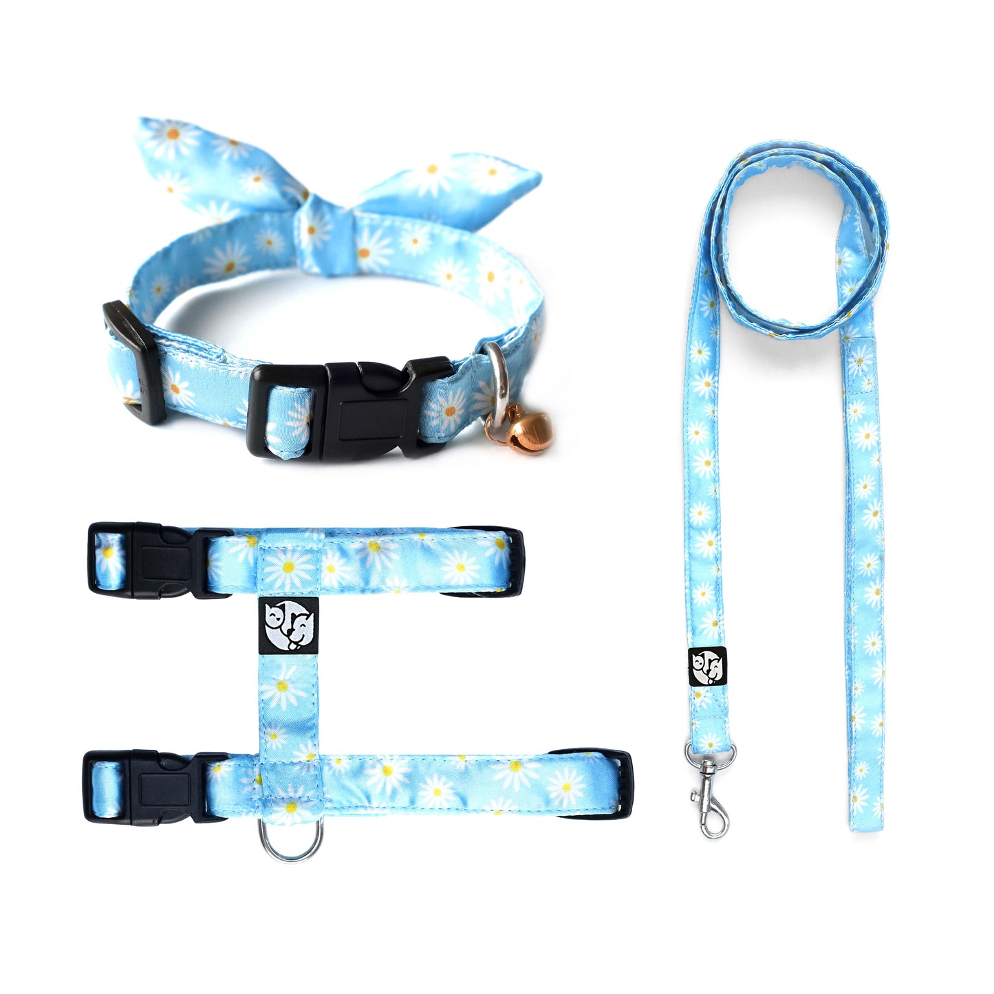 Petal Puppy & Cat Collar Leash Harness Set