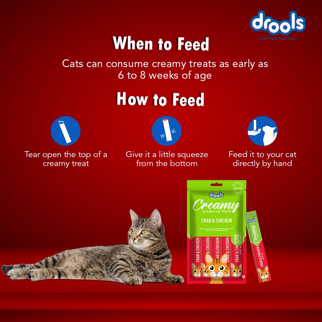 Drools Crab & Chicken Creamy Cat Treats