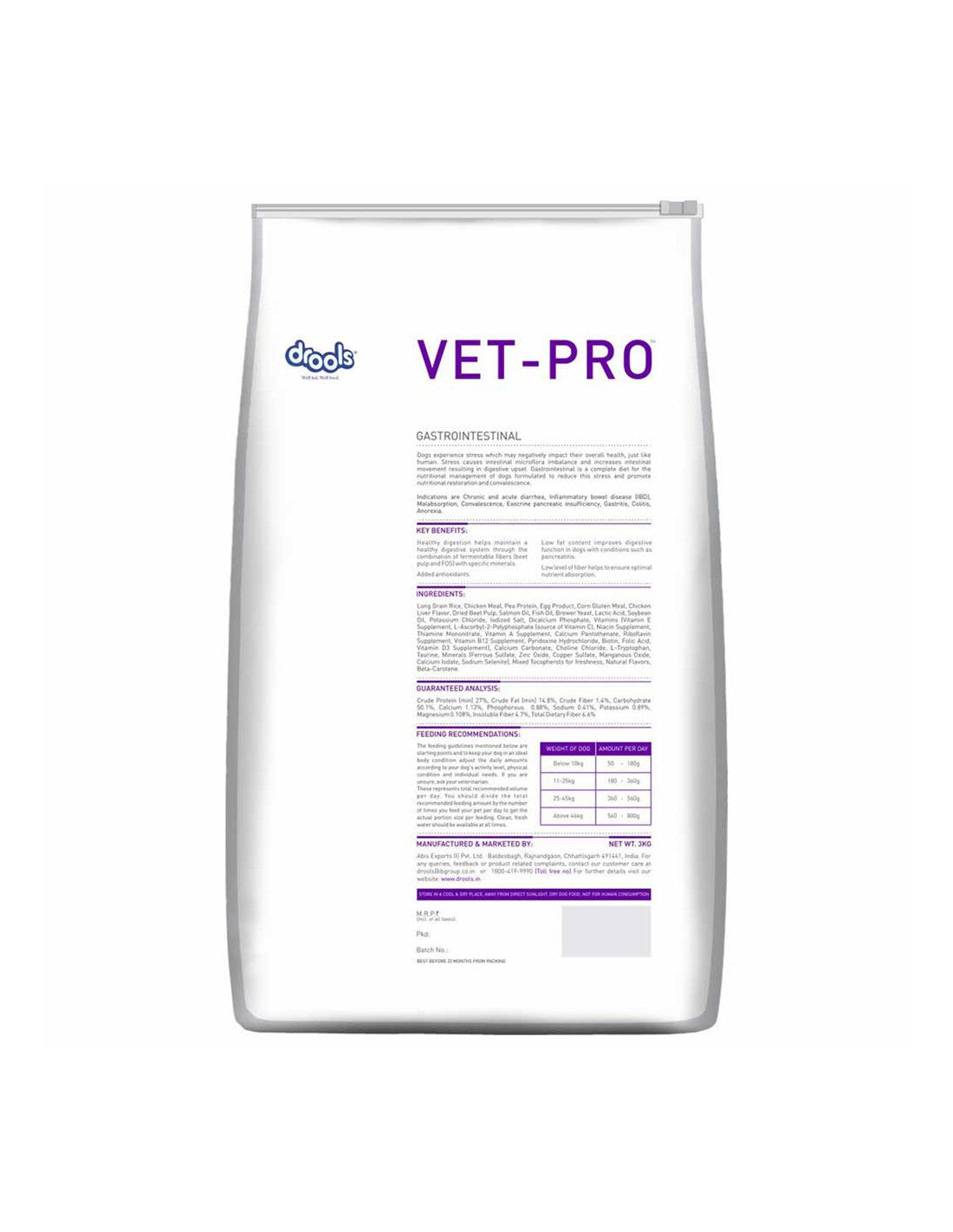 Drools Vet-pro Gastrointestinal Dog Food