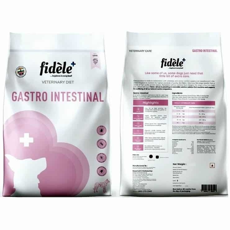 Fidele+ Veterinary Diet Gastrointestinal Formula 1.5kg/4kg Dog food