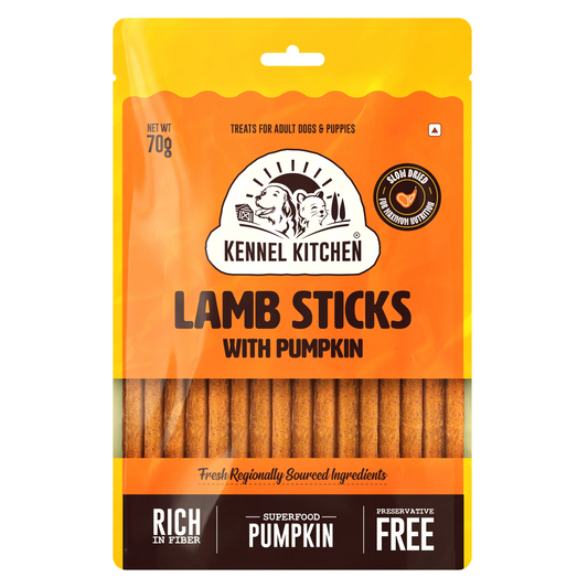 Kennel Kitchen Lamb Sticks with Pumpkin Stick Dog Treats