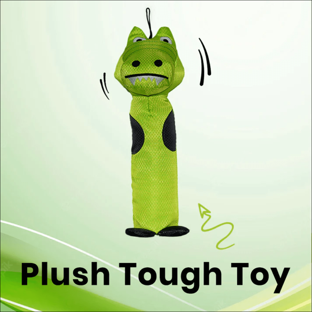 Basil Crunchy Crocodile Plush Toy for Dogs and Cats