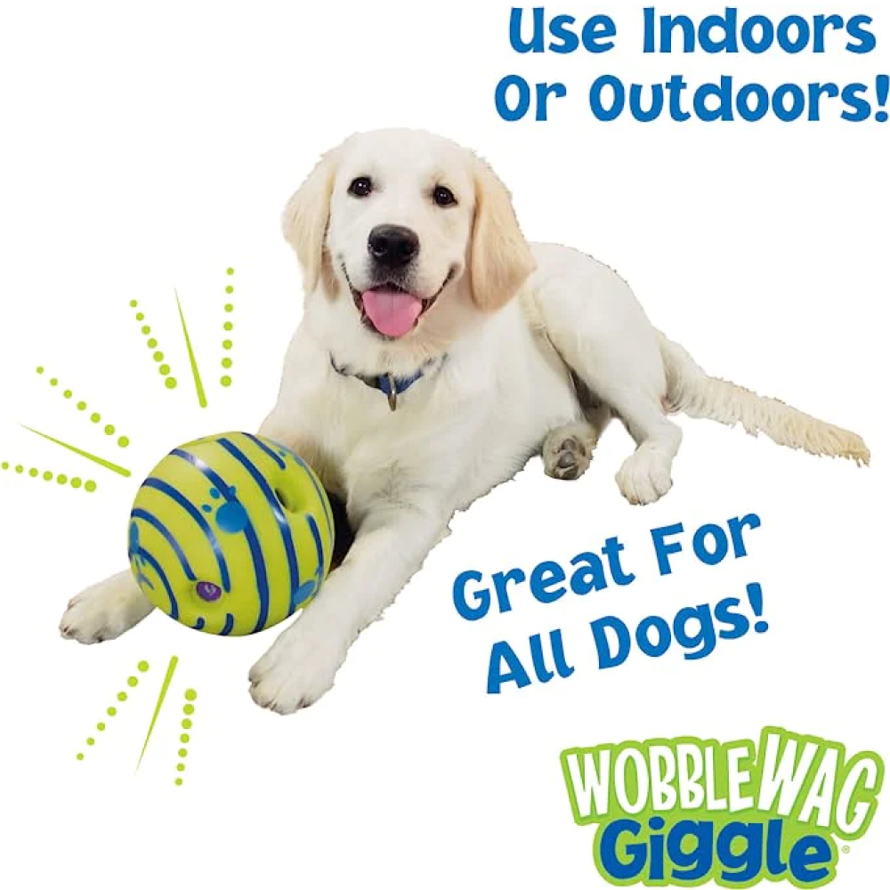 Wobble Wag Giggle Ball Interactive Toy for Dogs | For Medium Chewers