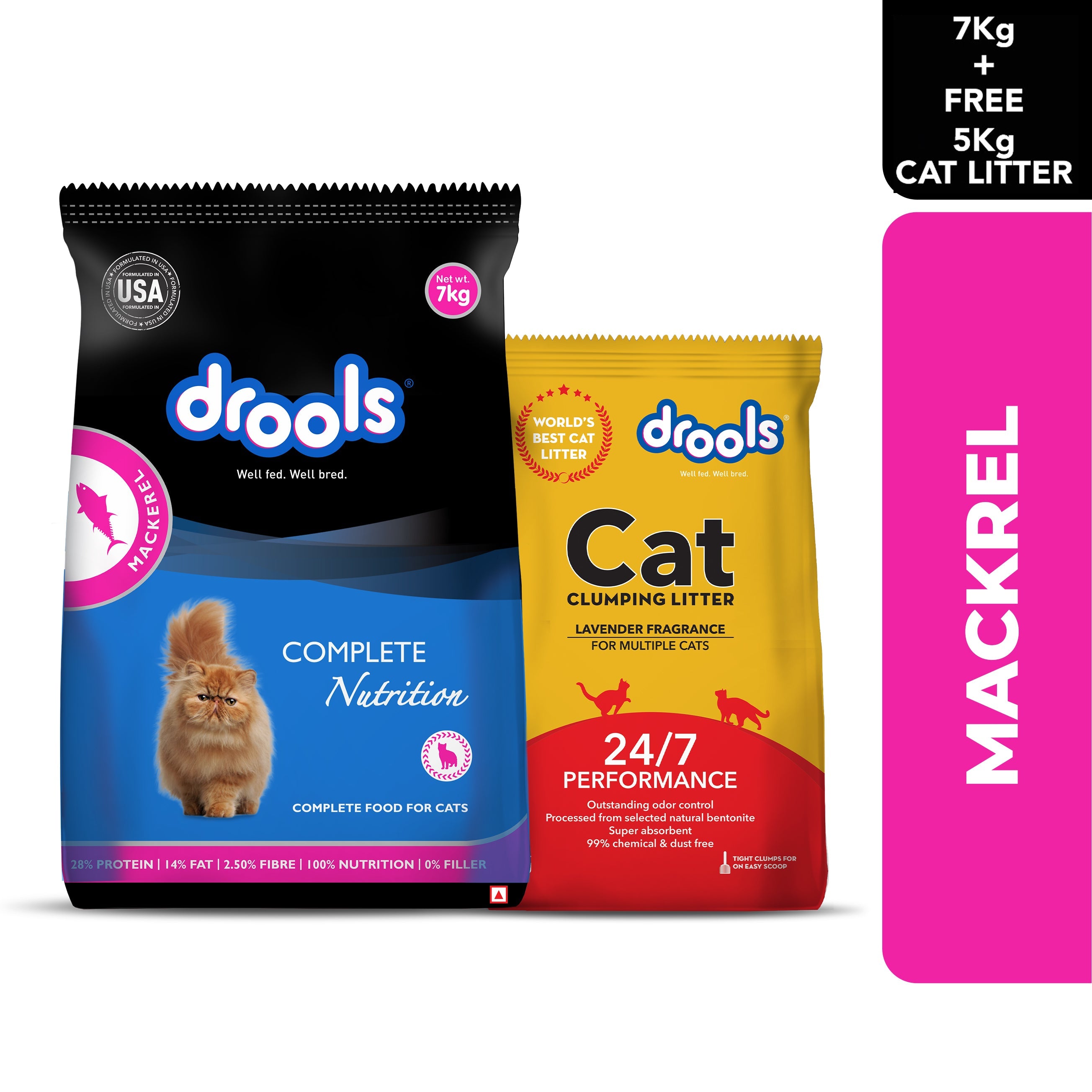 Drools Mackerel Adult Cat Dry Food