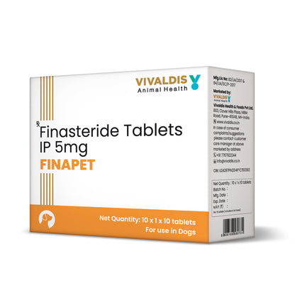 Vivaldis Finapet 5mg Tablets for Dogs (pack of 10 Tablets)