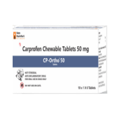 Neo Kumfurt CP Ortho 50mg (Carprofen) Tablets for Dogs (pack of 6 tablets)
