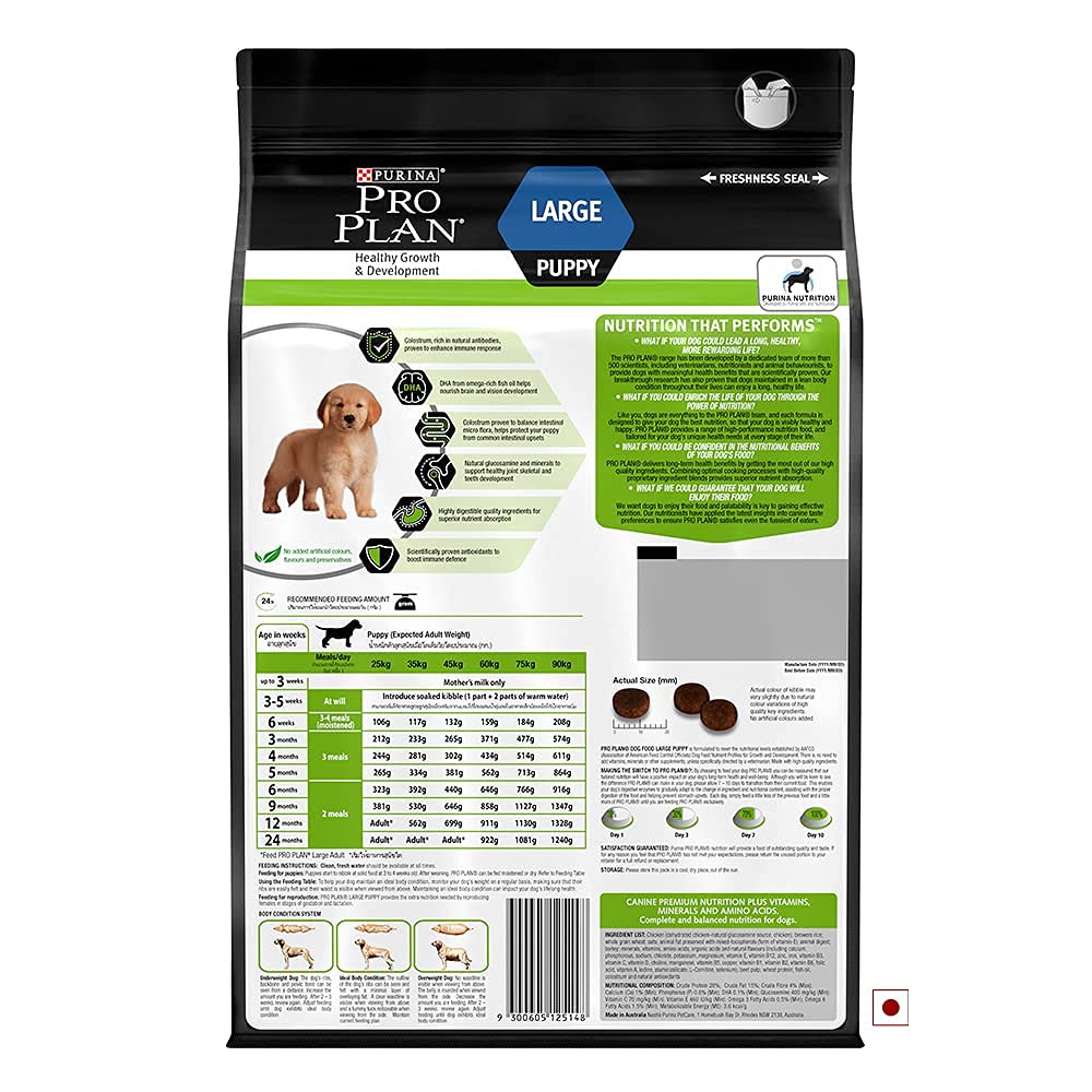 Purina Pro Plan Puppy Dry Dog Food for Large Breed