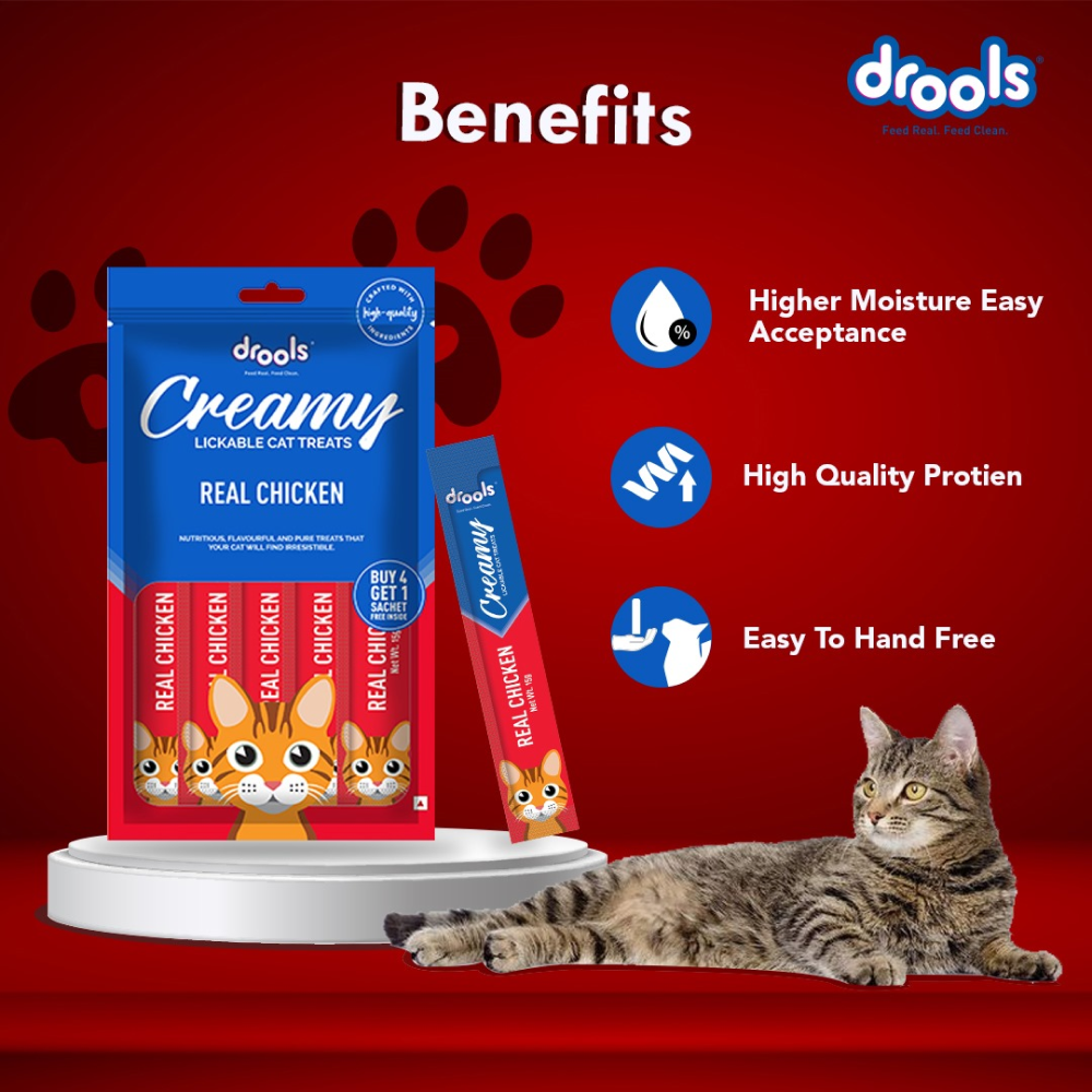 Drools Real Chicken Creamy Cat Treats