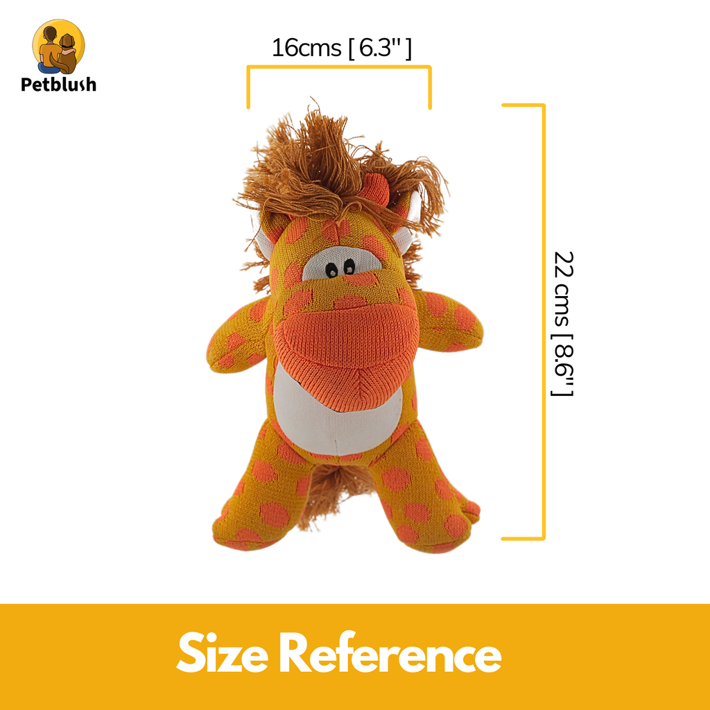 Petblush Simba The Giraffe Plush Toy for Dogs