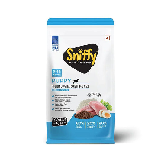 Sniffy Gluten Free Chicken & Egg For Puppy Dog Dry Food