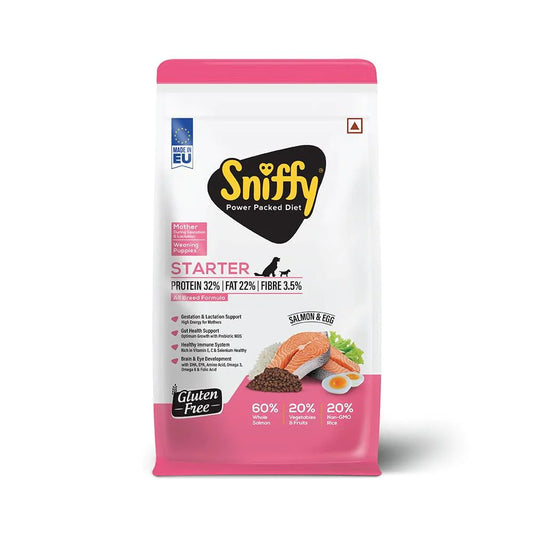 Sniffy Gluten Free Salmon & Egg Starter Dog Dry Food