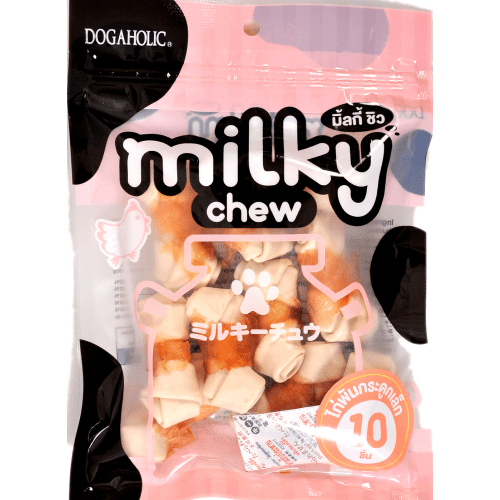 Dogaholic Milky Chew Chicken Bone Style Dog Treats