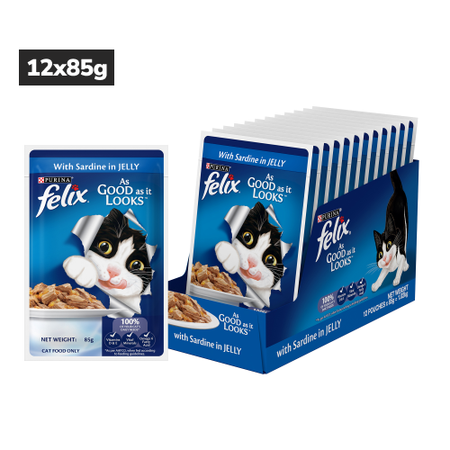 Purina Felix with Sardine in Jelly Complete and Balanced Adult Cat Wet Food