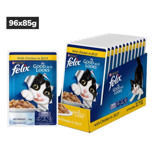 Purina Felix with Chicken in Jelly Complete and Balanced Adult Cat Wet Food